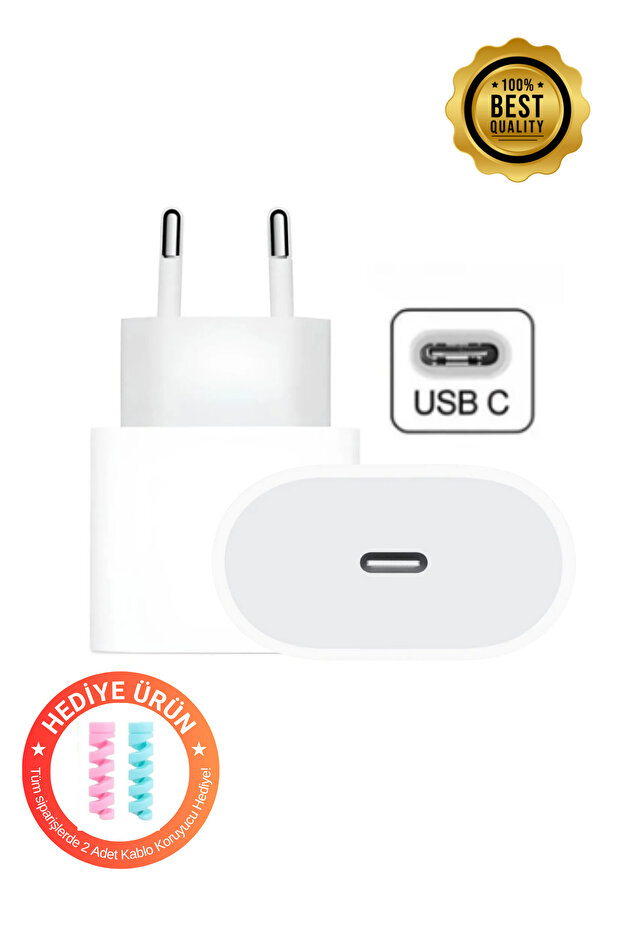 İphone 20W USB-C (TYPE-C) Hızlı Şarj Güç Adaptörü (Apple Şarj Başlığı) - 1