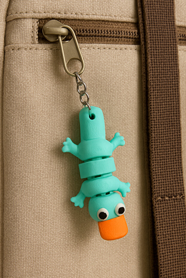 Ornithorncap Keychain – Cute Keychain & Bag Accessory with Movable Body