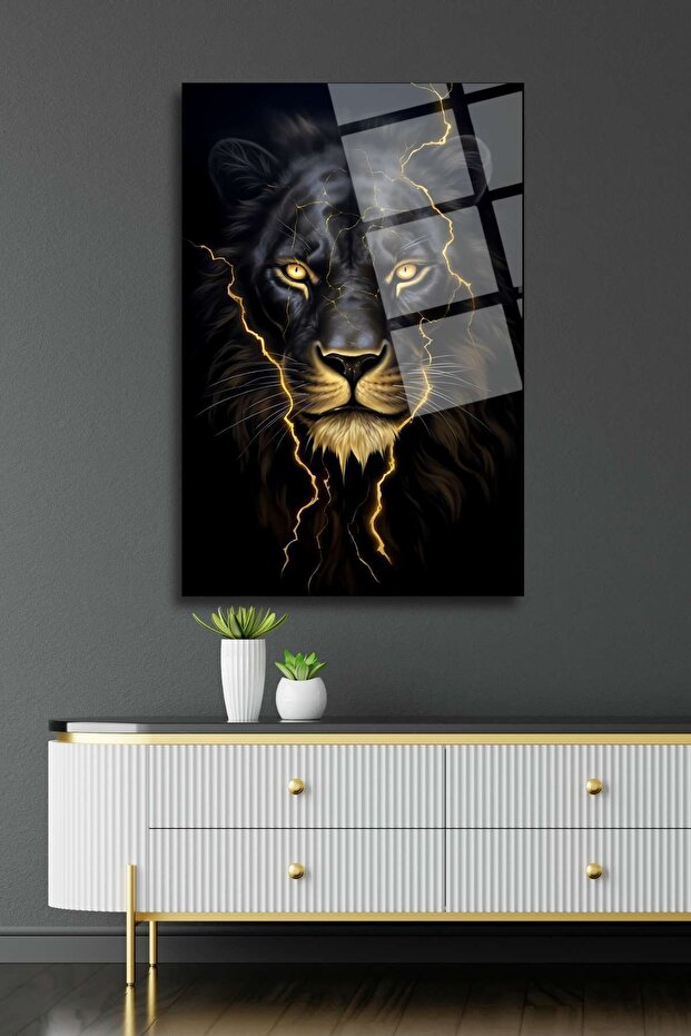 Aslan Tablosu, Kırılmaya Dayanıklı Cam Tablo 246 - 4