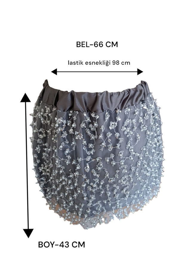 İNCİLİ MİNİ ETEK - 8