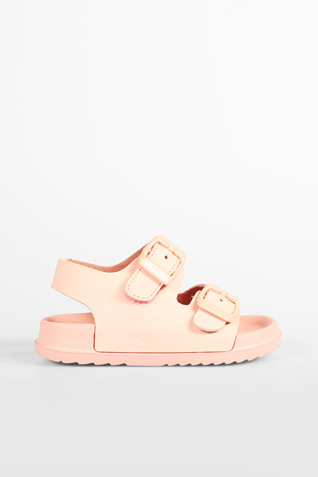 Miyu Model Basic Kız Bebek ve Çocuk Pudra Sandalet - 1