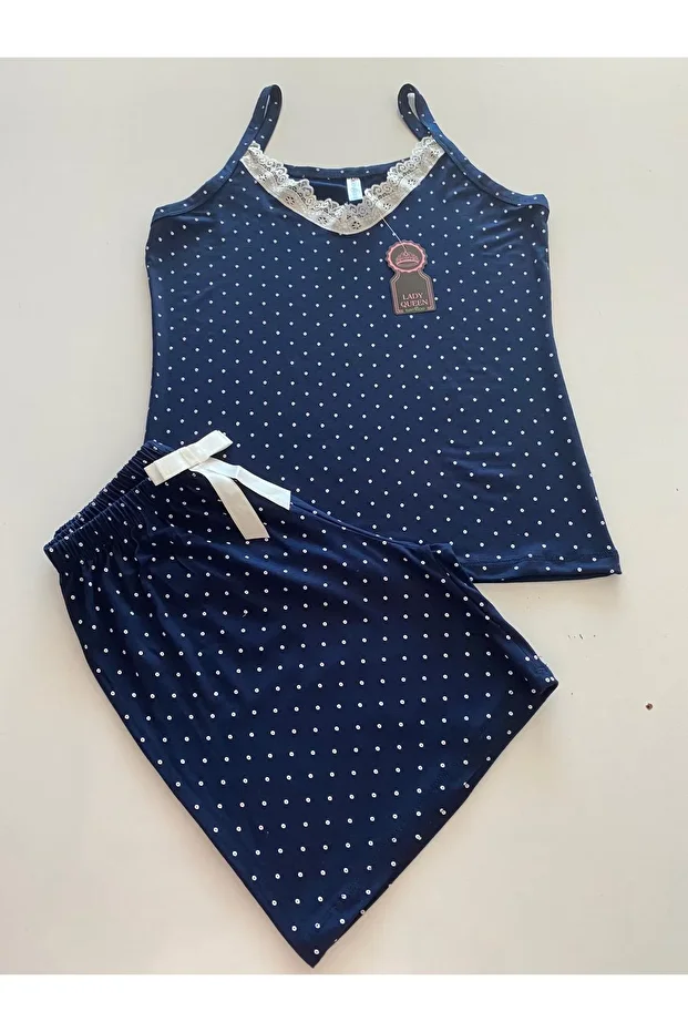 ring viskon şortlu pijama takımı - 2