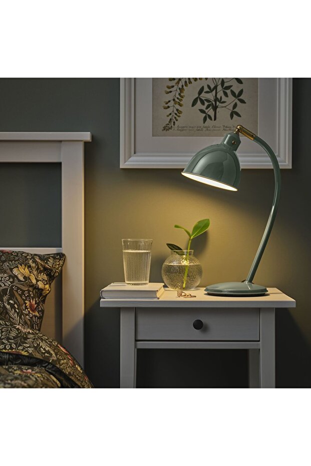 çalışma lambası, gri-yeşil - 1