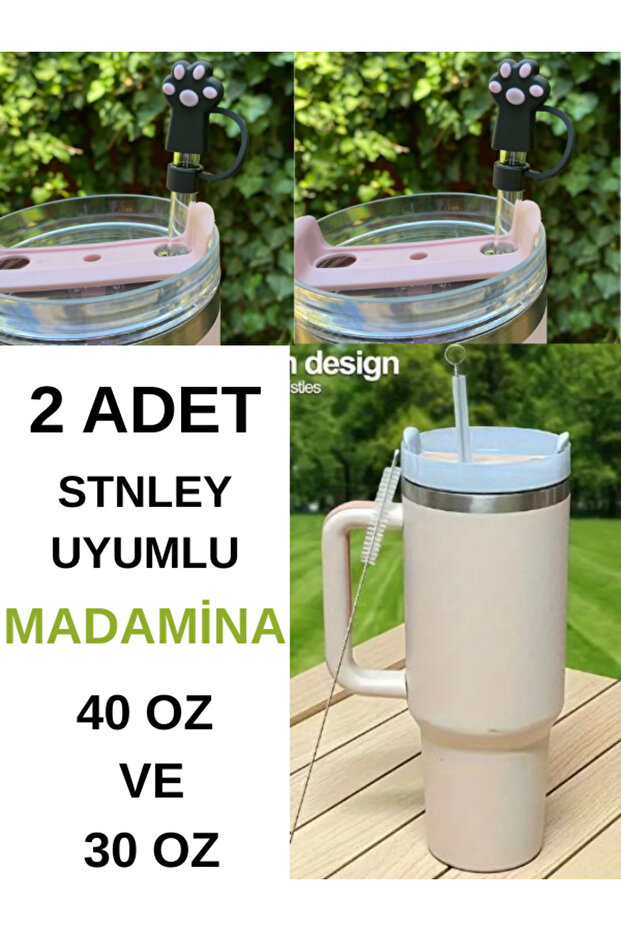 2 Adet 10 Mm Stnley Için Silikon Pipet Tıpası Kapağı Şekilli Quencher Pipet Tıpası, Silikon Kapak - 1