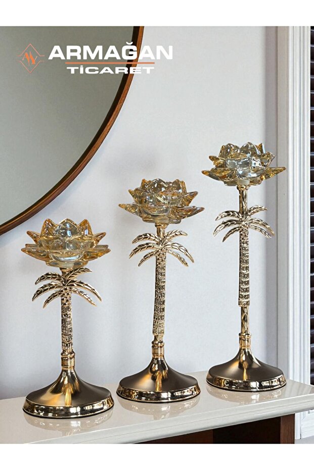 PALMİYE ŞAMDAN 3LÜ SET - 1