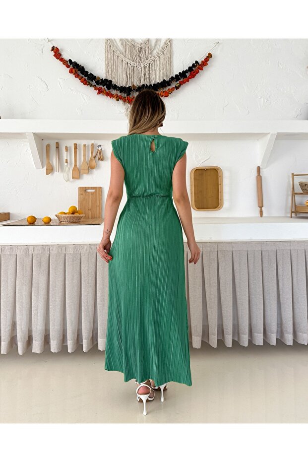 Rochie elegantă plisată pentru damă - 3