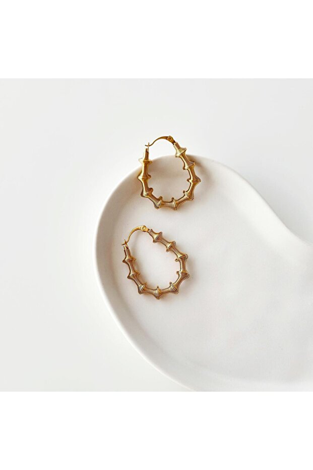 Eldon Gold çelik küpe - 1