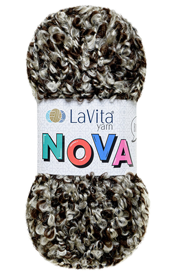 Nova Hand Knitting Yarn 20% Polyester 80% Acrylic 100Gr (Ln1534 Coffee Stone)