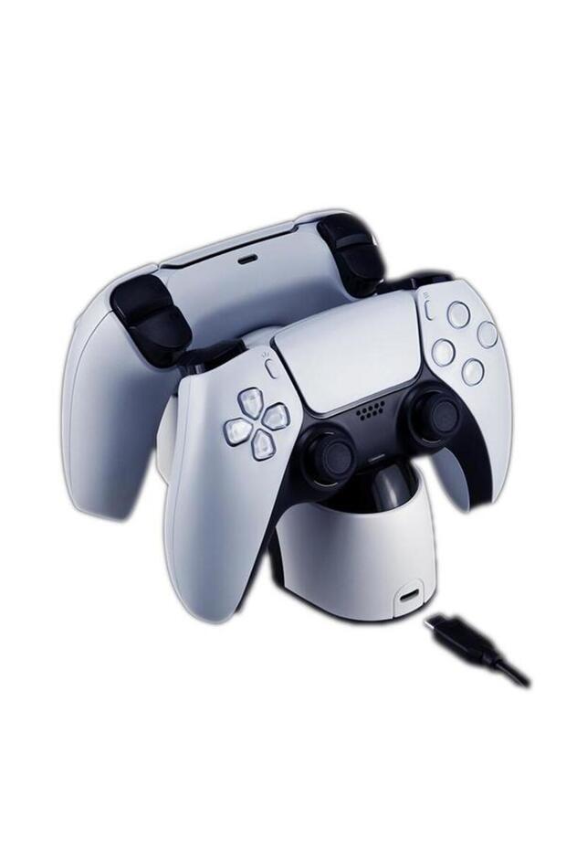 Incarcator Dual Dock PS5, Alb - 2