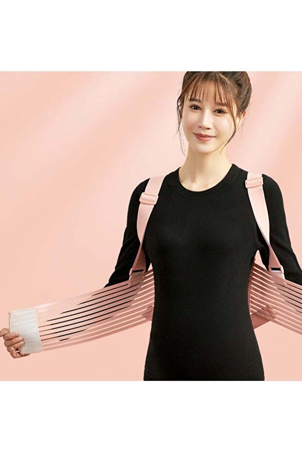 Maternity Belt, Pregnancy Belly Band Support with Detachable Shoulder Strap, for Back Pain Relief