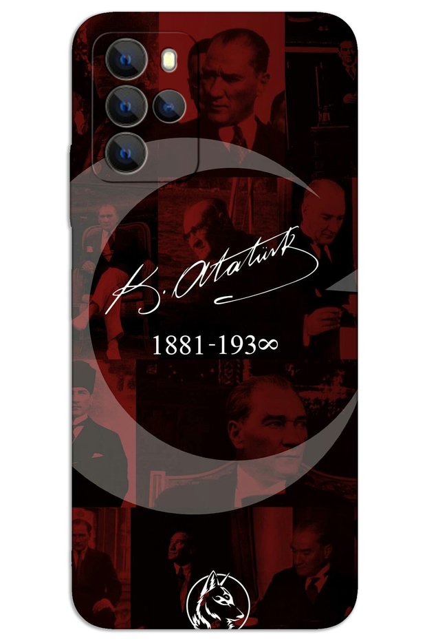 Omix X300 Case Hd Pattern Printed Back Cover - Atatürk Ayyıldız