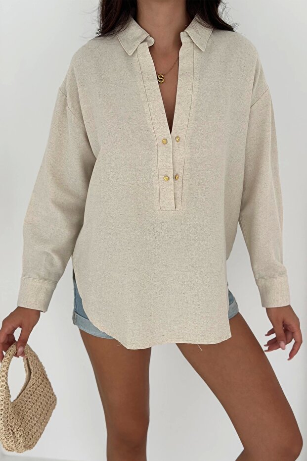 Half Button Shirt - 4