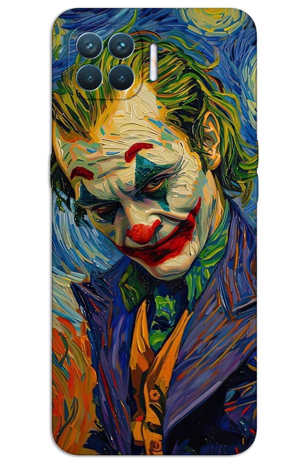 Oppo Reno 4 Lite Case Hd Pattern Printed Back Cover - Joker 2