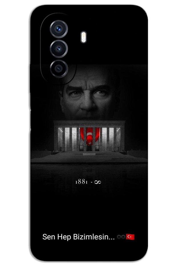 Huawei Nova Y70 Case Hd Pattern Printed Back Cover - Atatürk Come with Us