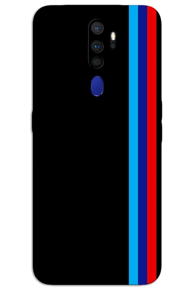 Oppo A9 2020 Case Hd Pattern Printed Back Cover - Three Stripes
