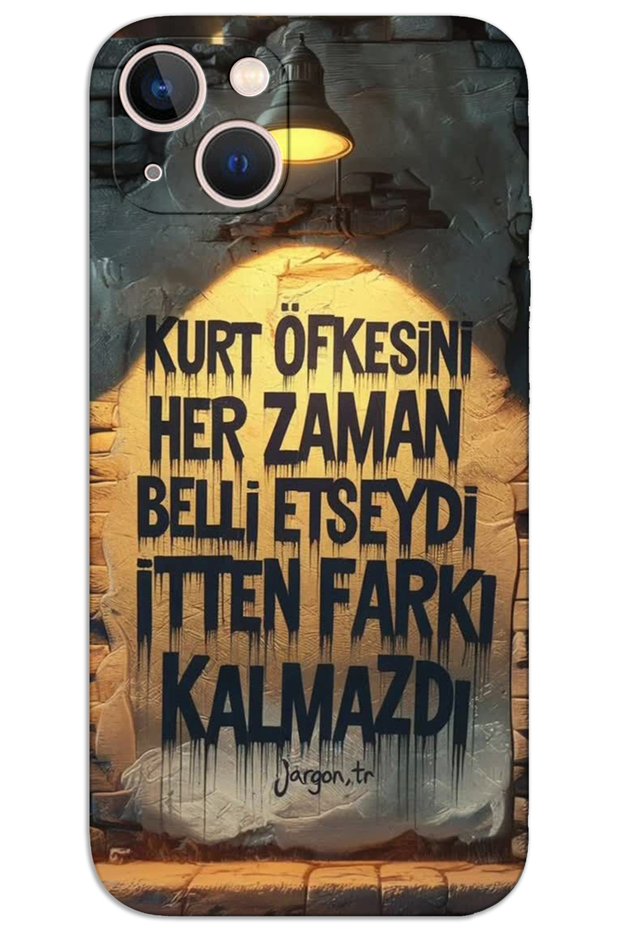 iPhone 15 Case Hd Pattern Printed Back Cover - Wolf Fury