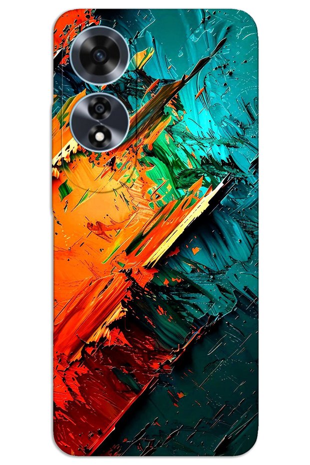 Oppo A60 Case Hd Pattern Printed Back Cover - Crystal
