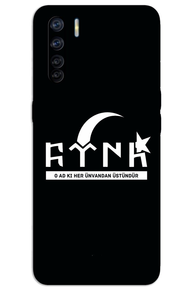 Oppo A91 Case Hd Pattern Printed Back Cover - Turkish