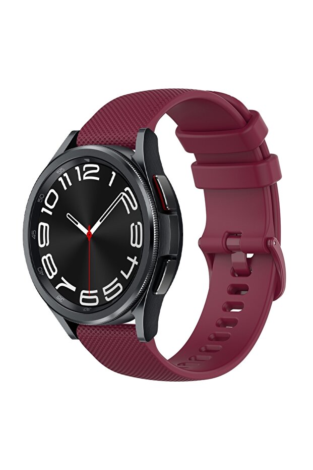 22mm Silicone Bands | Samsung Galaxy Watch 3 45mm/Galaxy Watch 46mm/Gear S3 Frontier/Classic | Wine