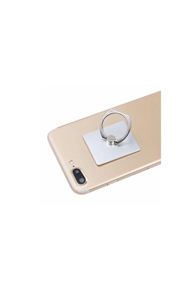 Popsocket with Ring for Phone or Tablet Support, Silver - 2