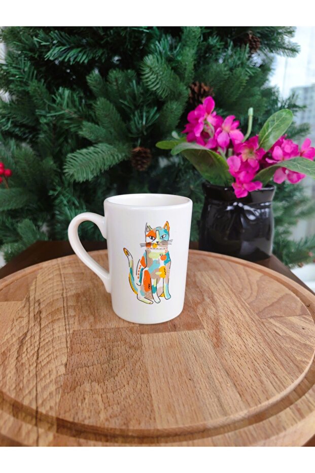 Feline Kedi Figürlü 2'li Espresso seti 150 ml - 2