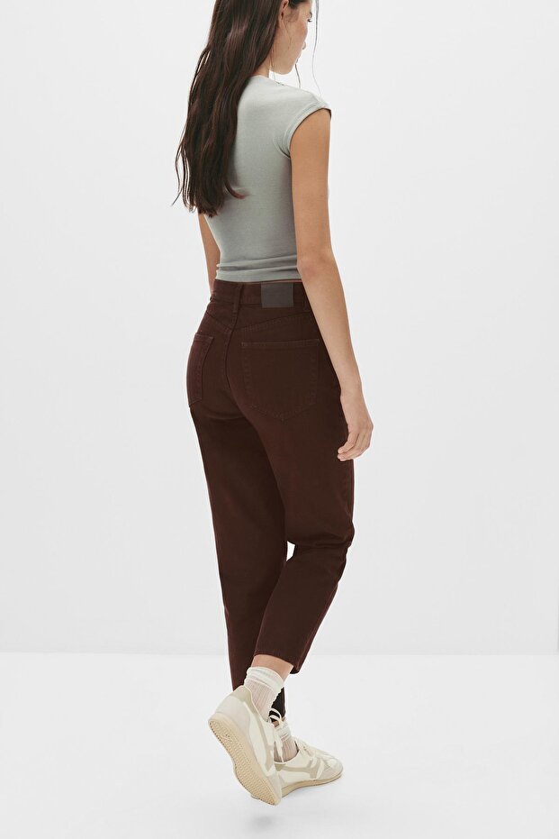 Mom fit yüksek bel jean - 3