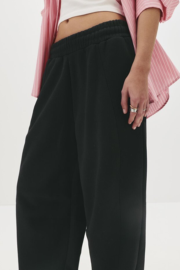 Barrel kesim eşofman pantolon - 4