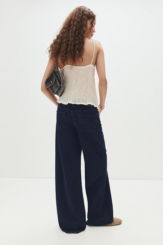 Loose fit düşük bel jean - 3