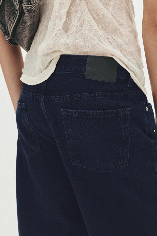 Loose fit düşük bel jean - 5