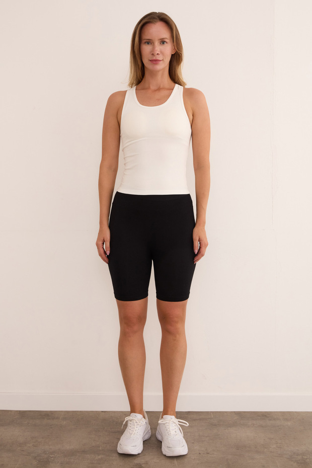 Basic Fitilli Biker Tayt - 3