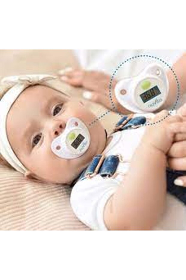"Digital Baby Pacifier Thermometer, Accuracy LCD Display Nipple Thermometer for Oral Temp Measuring" - 2