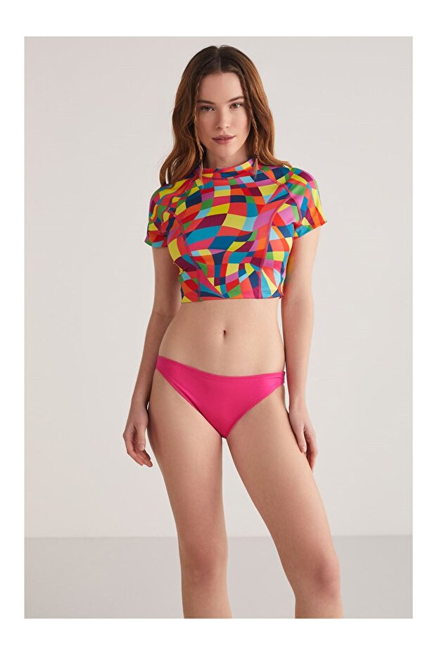 RAINBOW CROP BIKINI - 1