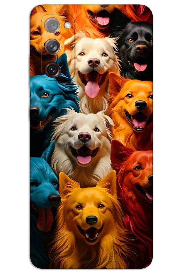 Samsung Galaxy S20 Case Hd Pattern Printed Back Cover - Colorful Dogs