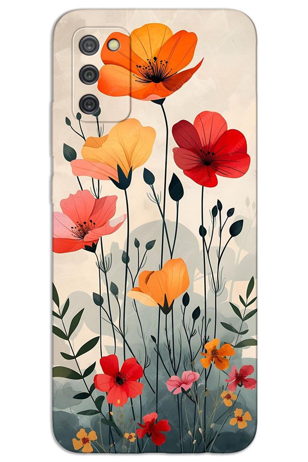 Samsung Galaxy A03S Case Hd Pattern Printed Back Cover - Tulip