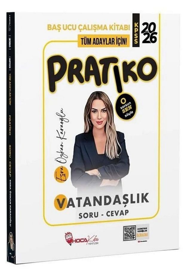 2026 KPSS Vatandaşlık Pratiko Soru Cevap Çalışma Kitabı - Esra Özkan Karaoğlu - 1