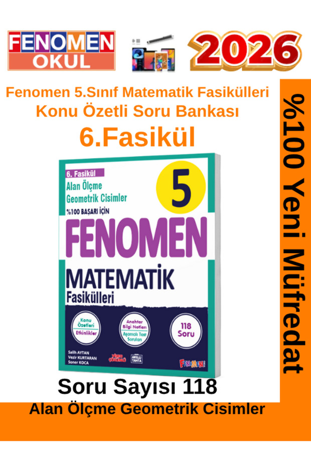 2025-2026 Müfredat 5.Sınıf Matematik Konu Anlatımlı Soru Fasikül Seti(6 Fasikül-1070 Soru)+Kalem - 7