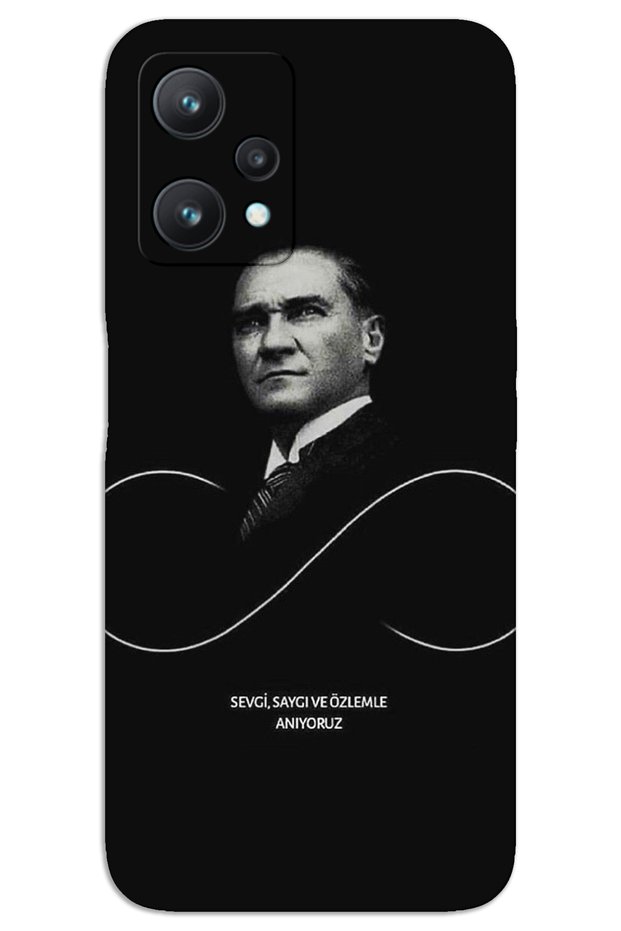 Realme 9 Pro Case Hd Pattern Printed Back Cover - Atatürk Infinity
