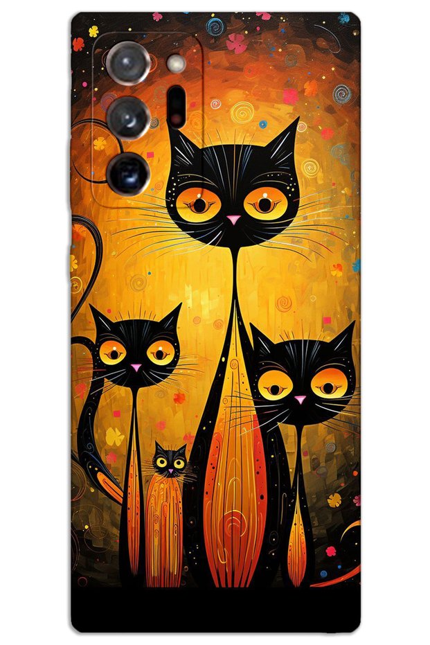 Samsung Galaxy Note 20 Ultra Case Hd Pattern Printed Back Cover - Cats