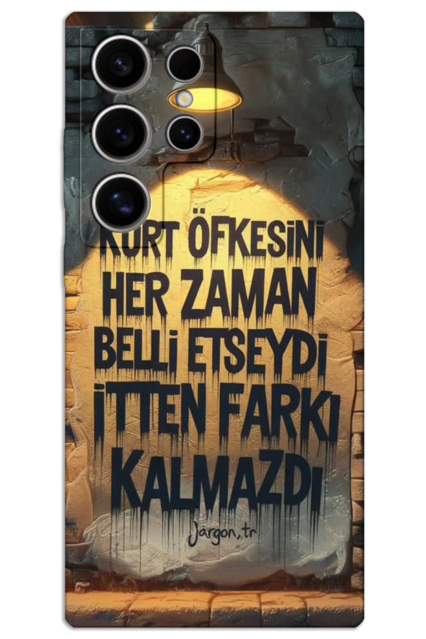 Samsung Galaxy S22 Ultra Case Hd Pattern Printed Back Cover - Wolf Fury
