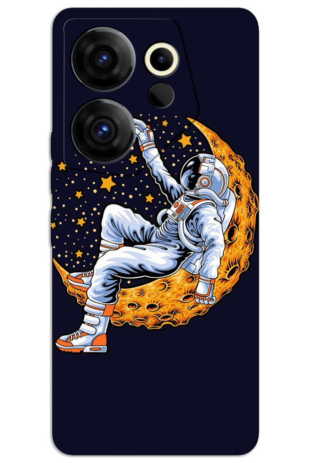 Tecno Camon 20 Premier 5g Case Hd Pattern Printed Back Cover - Astronaut Moon