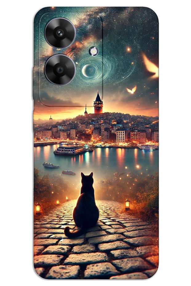 Realme Note 60 Case Hd Pattern Printed Back Cover - Cat Galata