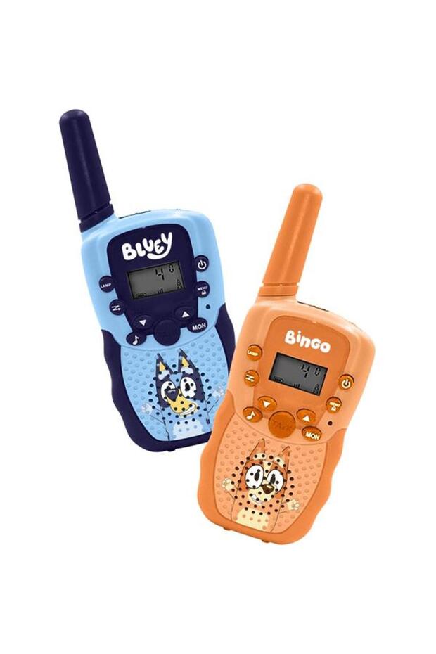 Set walkie talkie pentru copii Technologies BLUEY, Raza 1 km, 16 canale (Albastru/Portocaliu) - 1