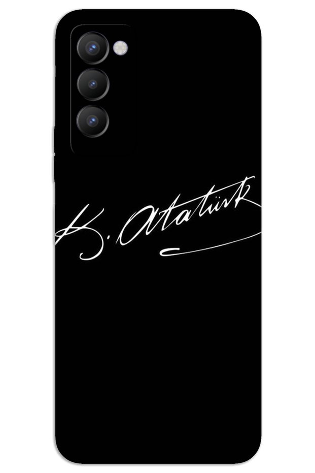 Tecno Camon 18 Case Hd Pattern Printed Back Cover - Atatürk Signature