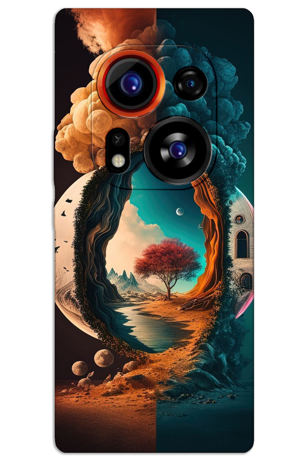 Tecno Phantom X2 Pro Case Hd Pattern Printed Back Cover - Night from the Moon