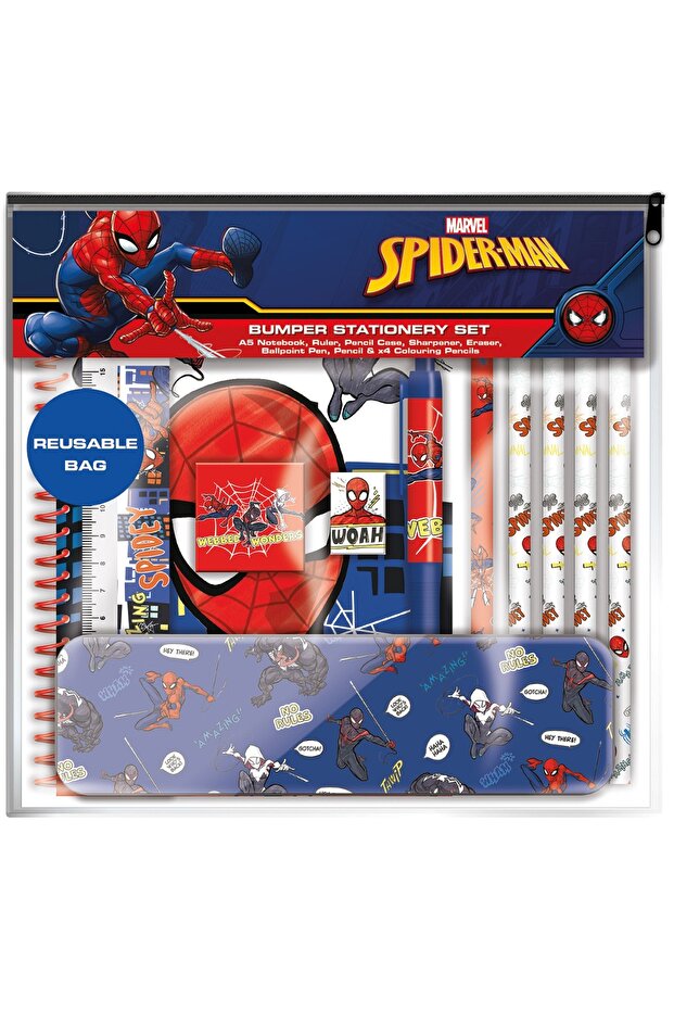 SPIDERMAN BUMPER STATIONERY SET