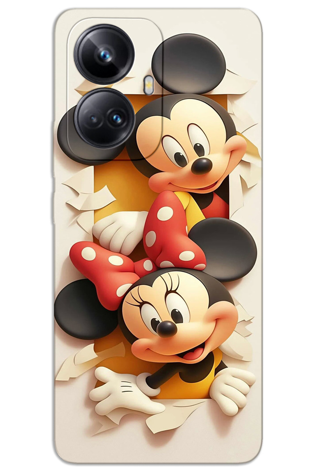 Realme 10 Pro Plus 5g Case Hd Pattern Printed Back Cover - Mickey 2