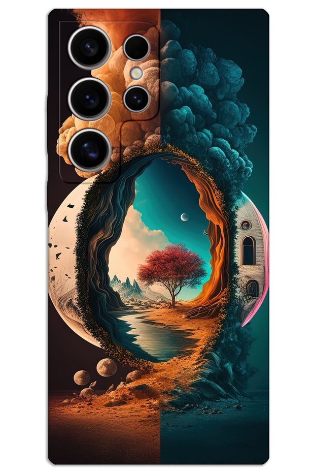 Samsung Galaxy S24 Ultra Case Hd Pattern Printed Back Cover - Night from the Moon