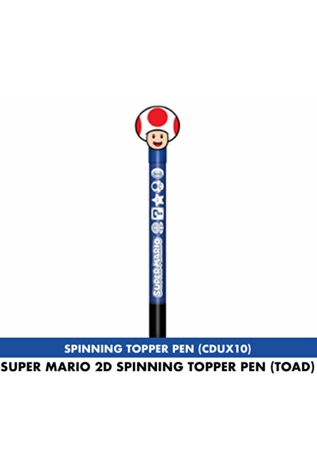 SUPER MARIO (TOAD) 2D SPINNING TOPPER PEN