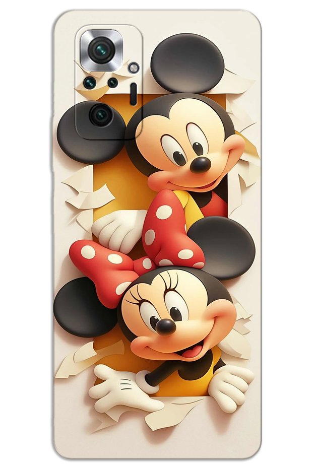 غطاء خلفي مطبوع بنمط HD لهاتف Xiaomi Redmi Note 10 Pro - ميكي 2