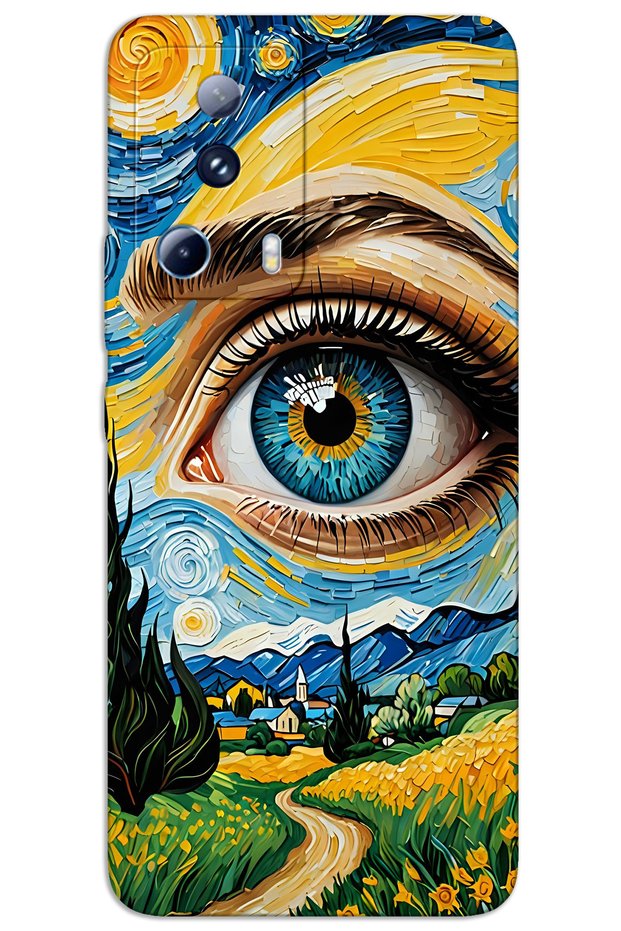 غطاء خلفي مطبوع بنمط HD لهاتف Xiaomi Mi 13 Lite - Art Eye